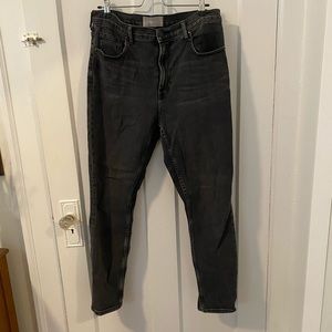 Everlane High-waisted washed black jeans